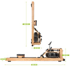 VirtuFit Elite Water Resistance Houten Roeitrainer - Hout/Oak