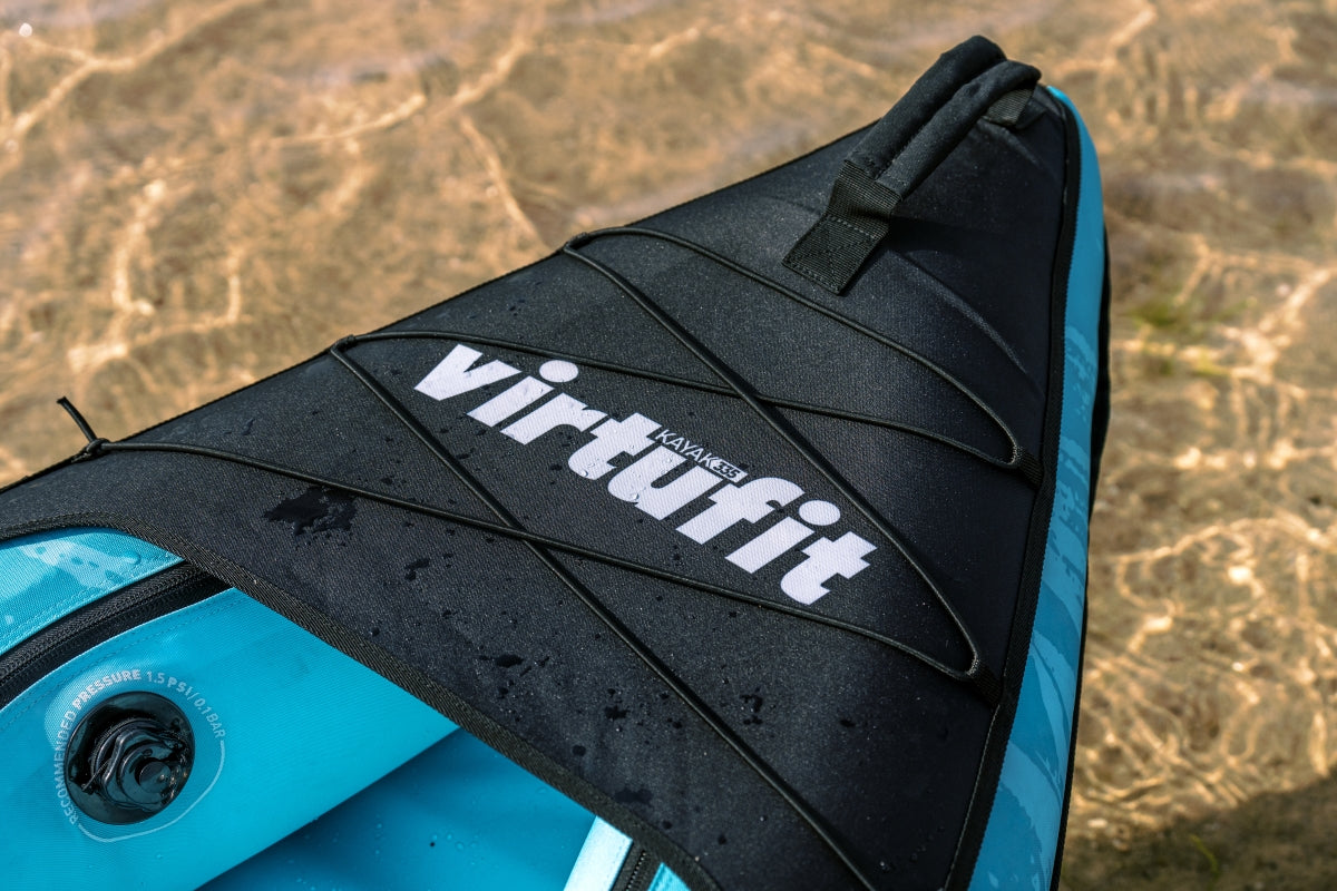VirtuFit Kayak 335 - Turquoise - Met Kajak zitjes en draagtas