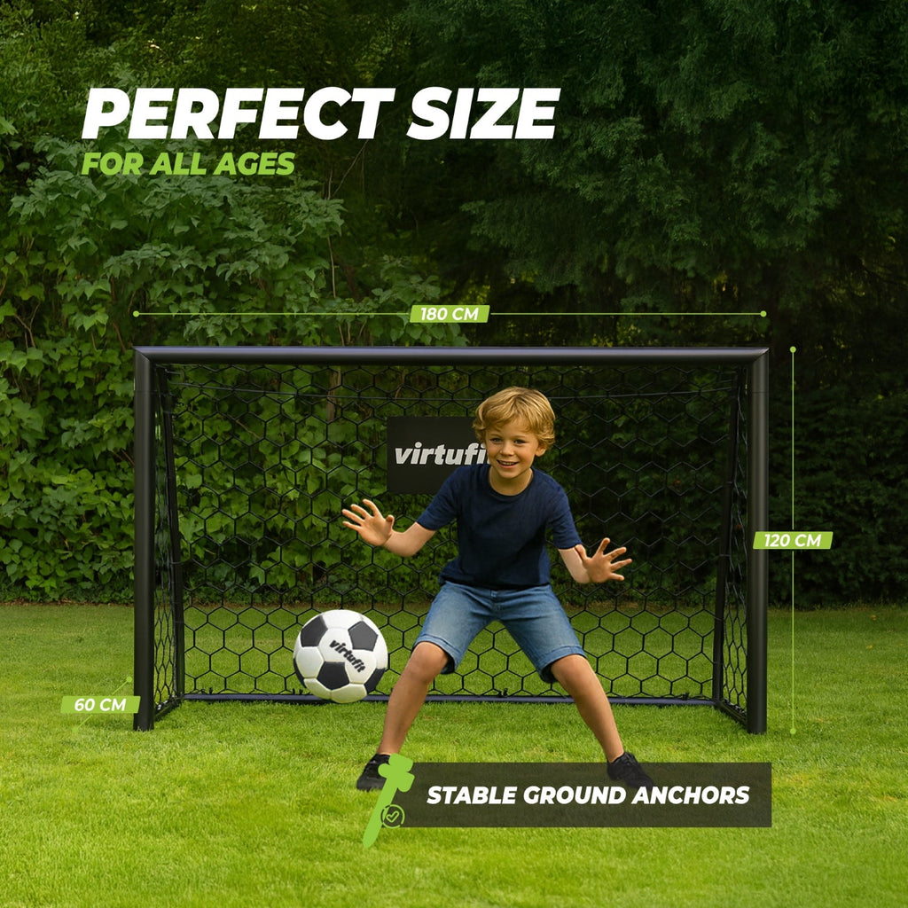VirtuFit Football Goal Premium - But de football très résistant - 180x120x60
