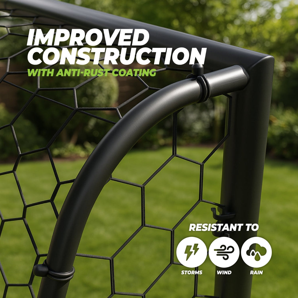 VirtuFit Voetbaldoel Premium - Heavy Duty Voetbal Goal - 120 x 80 x 60