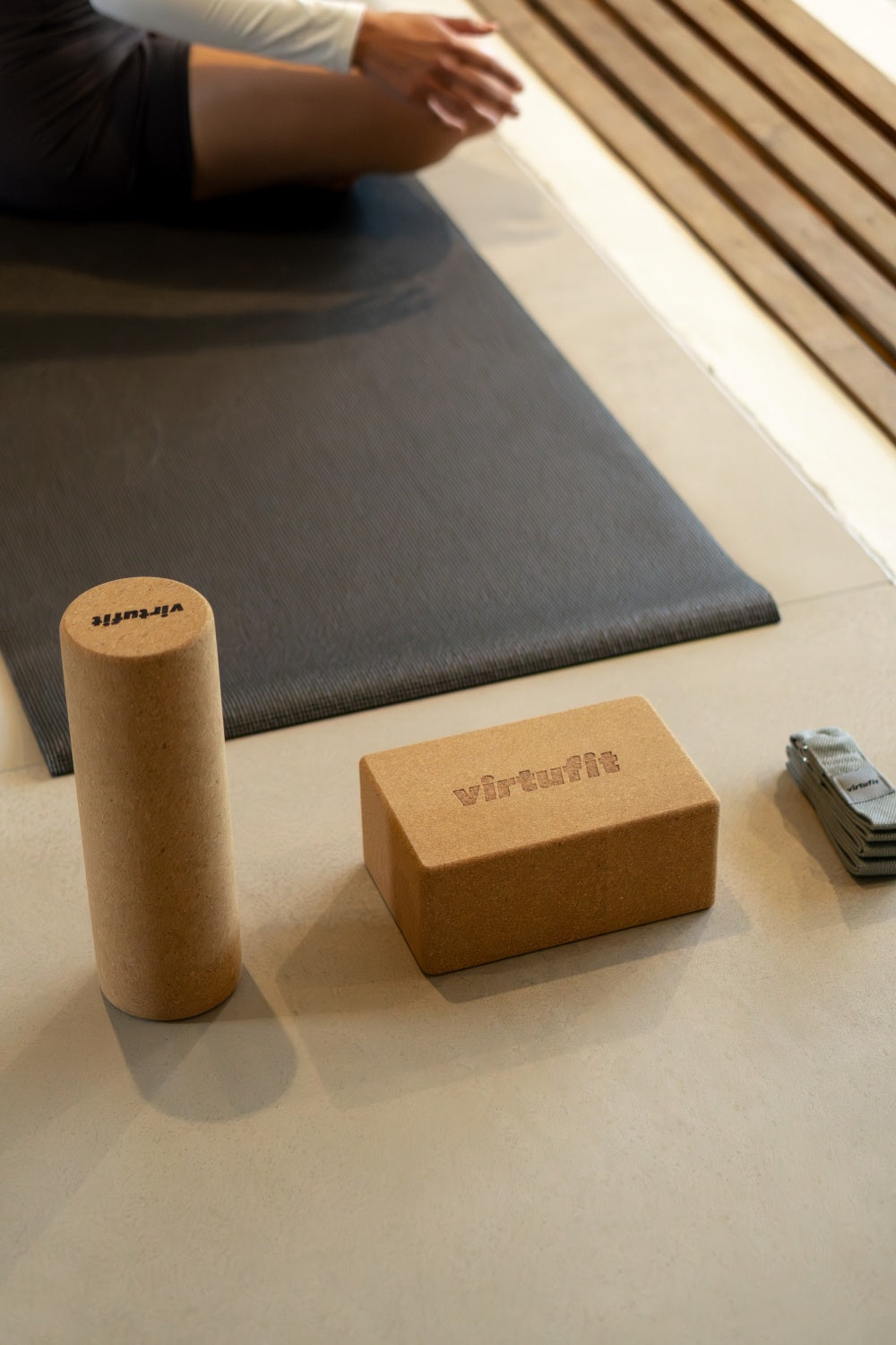 VirtuFit Premium Kurk Yoga Blok - Ecologisch