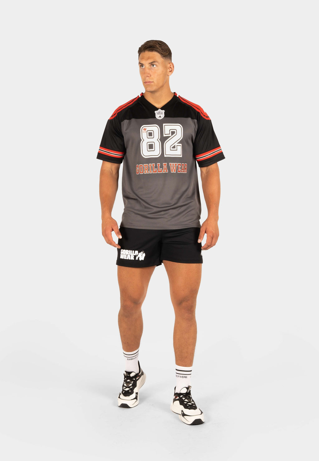 Gorilla Wear Tyler Football Jersey - Noir/Rouge