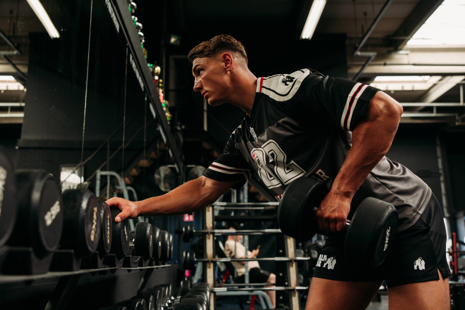 Gorilla Wear Tyler Football Jersey - Noir/Blanc