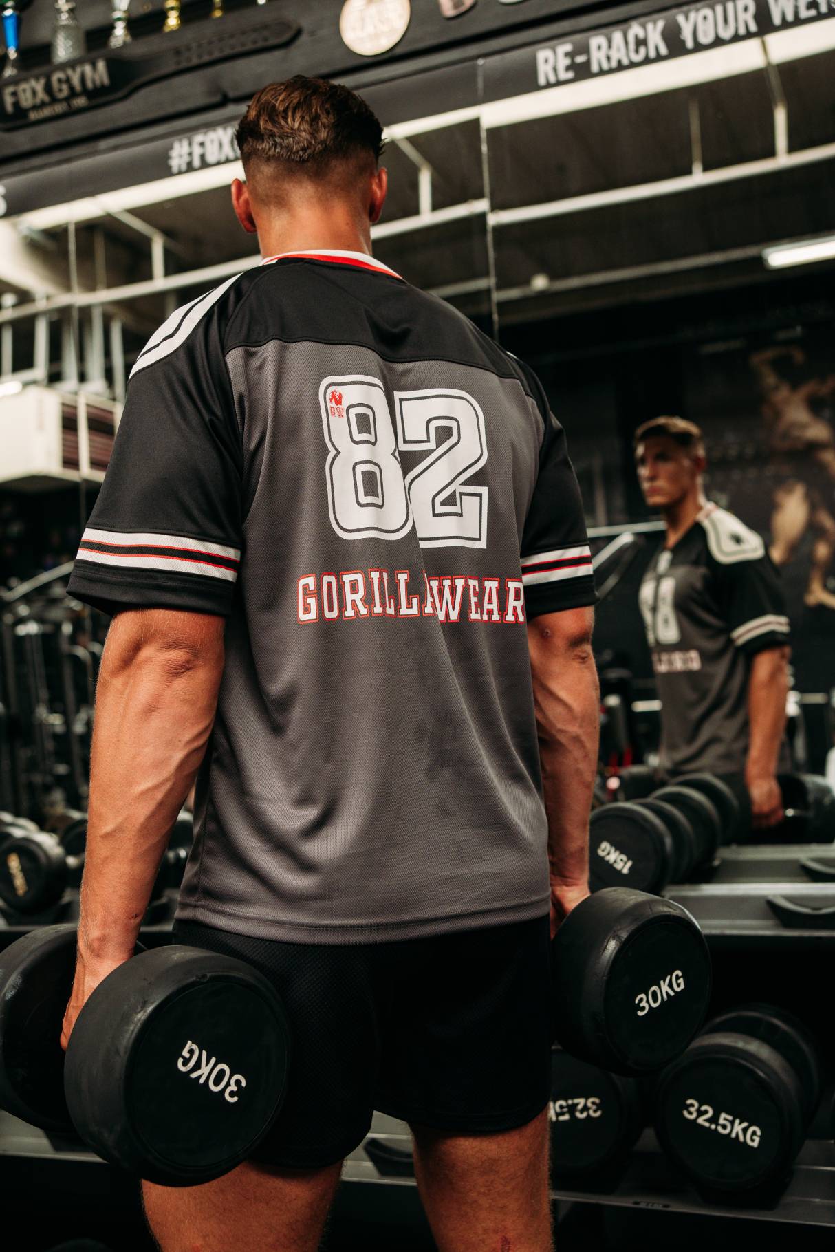 Gorilla Wear Tyler Football Jersey - Noir/Blanc