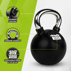 VirtuFit Kettlebell - Rubber/Chroom - 20 kg - tweedekans