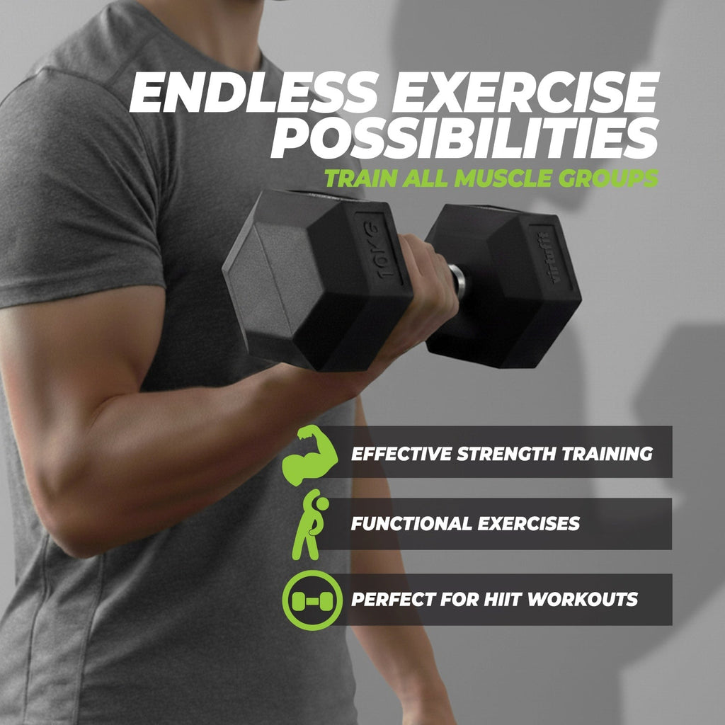 VirtuFit Hexa Dumbbell Pro Set - 2 x 20 kg