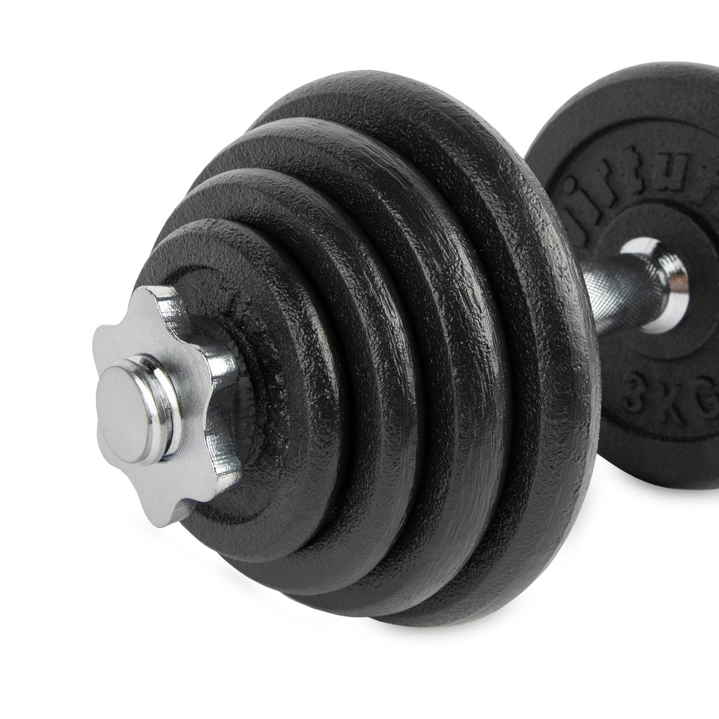 VirtuFit Adjustable Dumbbell Set Pro - Ensemble d'haltères - Fonte - 1 x 15 kg