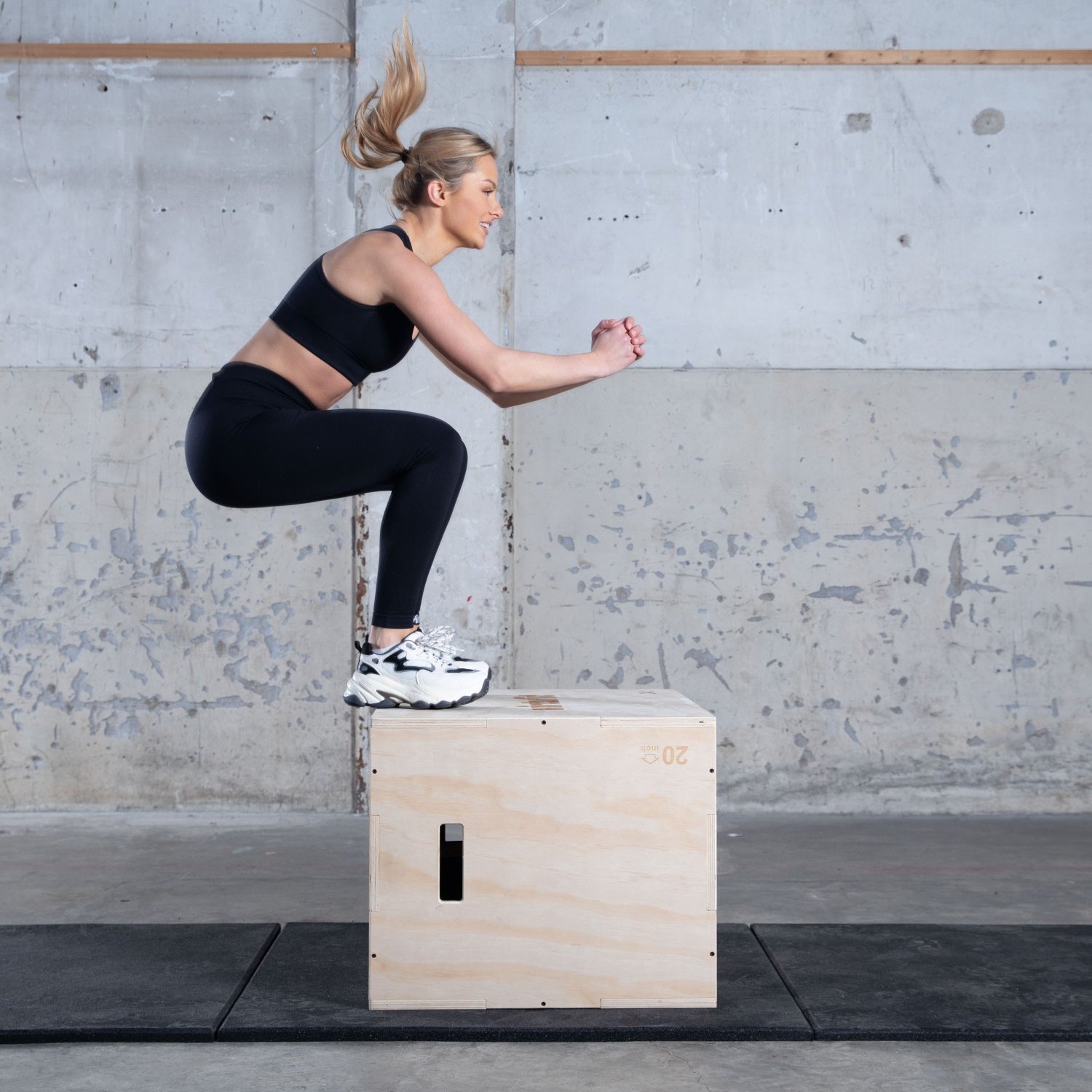 VirtuFit Plyo Box 3-en-1 en bois - Grand - 50 x 60 x 75 cm