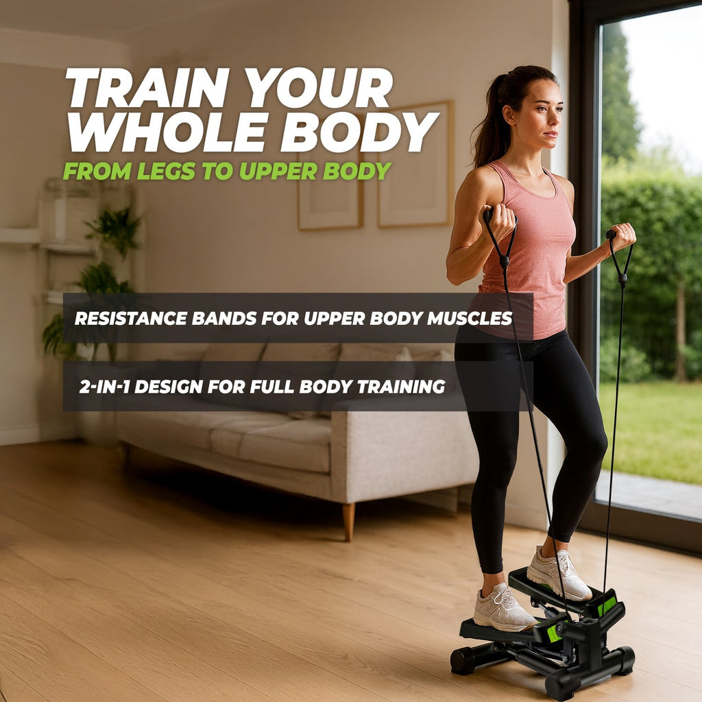 VirtuFit ST10 2-in-1 Side Stepper - met Computer en Weerstandskabels