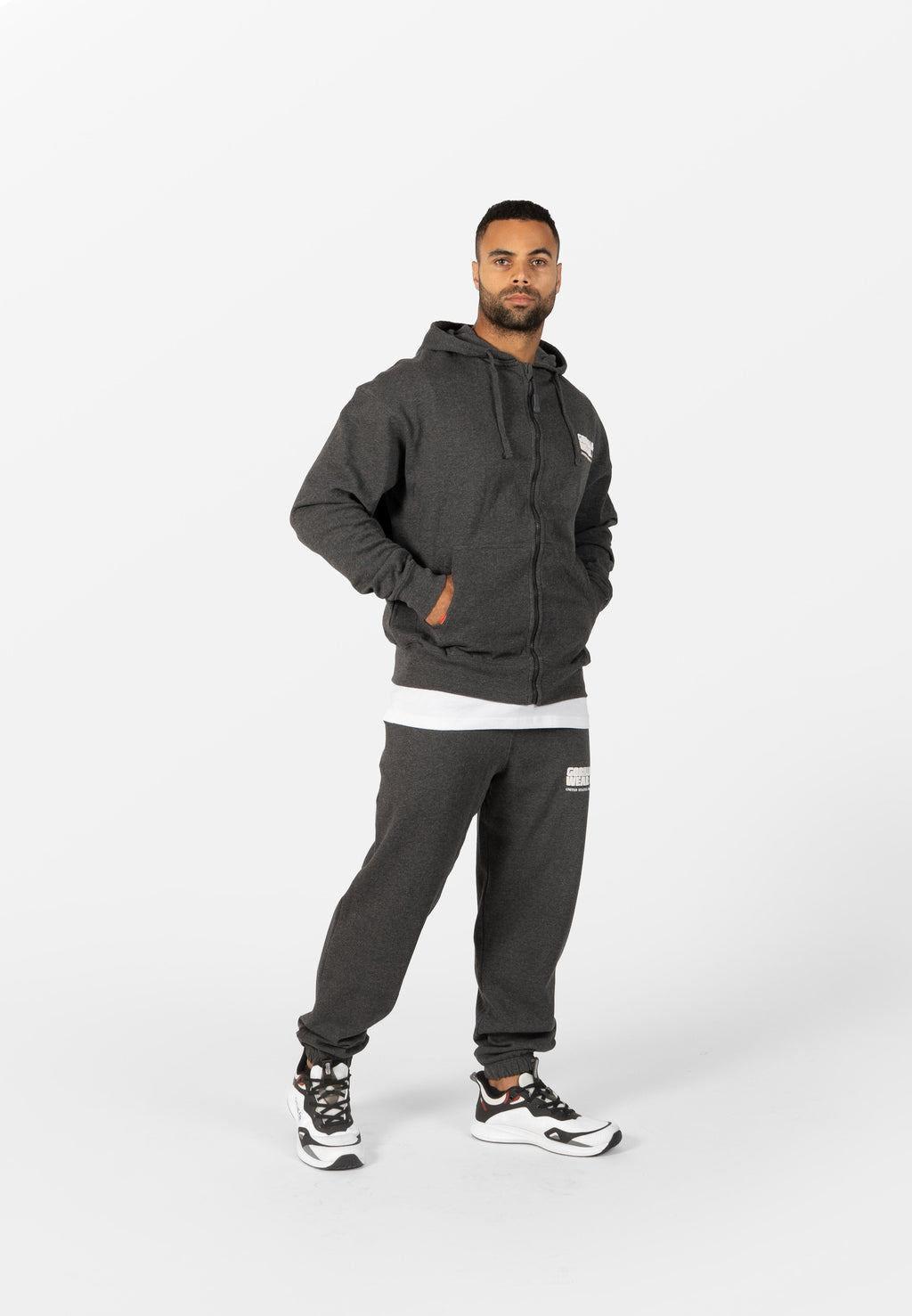 Gorilla Wear Classic Oversized Vest - Donkergrijs Gemeleerd