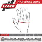 RDX Sports F6 Kara MMA Grappling Gloves - Zwart
