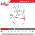 RDX Sports GGRF-12 Grappling Gloves - MMA Handschoenen - Zwart