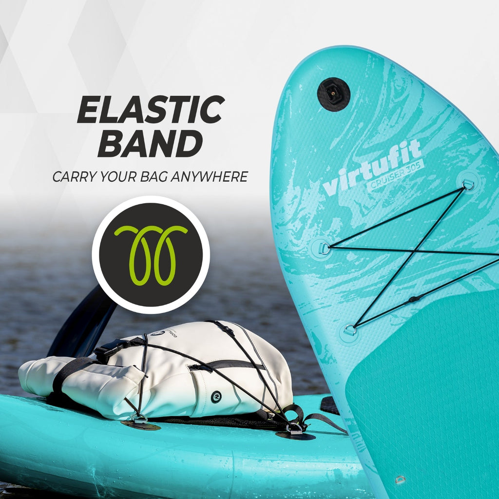 VirtuFit Supboard Cruiser 305 - Orange - Avec siège de kayak, accessoires et sac de transport