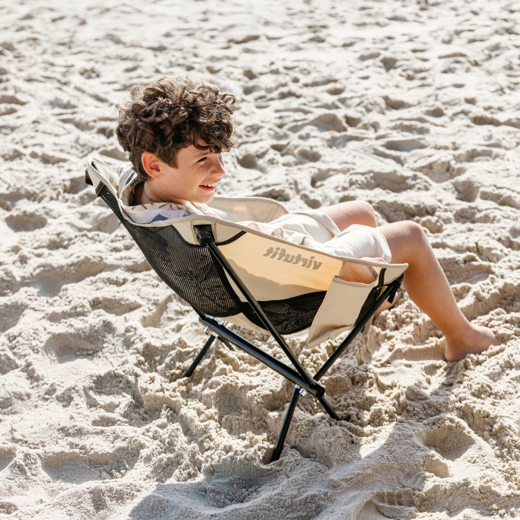 VirtuFit Camping Chair Compact - Chaise de plage - Noir