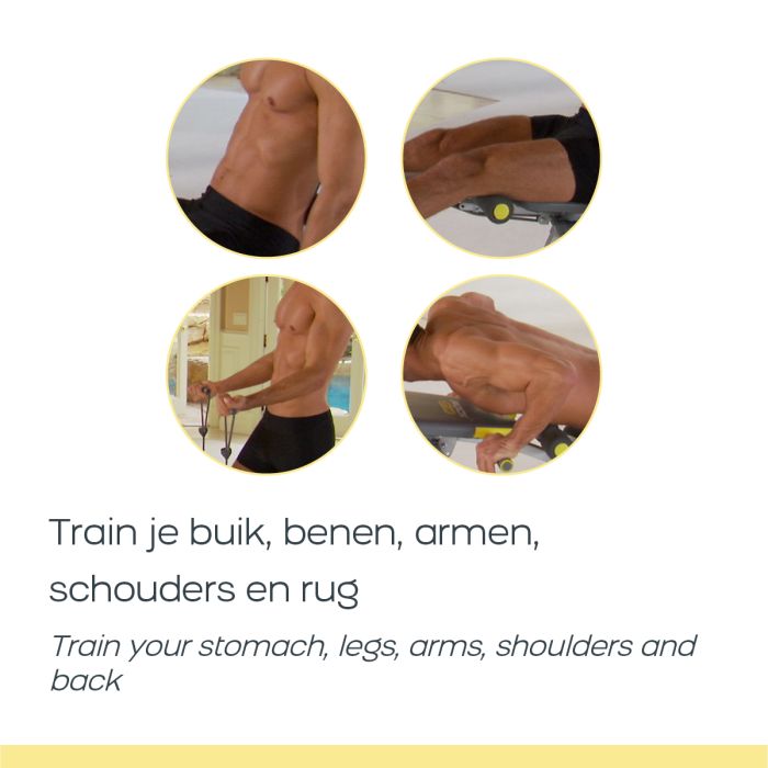 Rock Gym 6-in-1 Fitnessbank - Buikspiertrainer