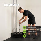 VirtuFit Olympic Halter Bar Holder - Support pour haltères