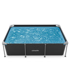 Piscine Rectangulaire VirtuFit - Anthracite - 260 x 180 x 66 cm