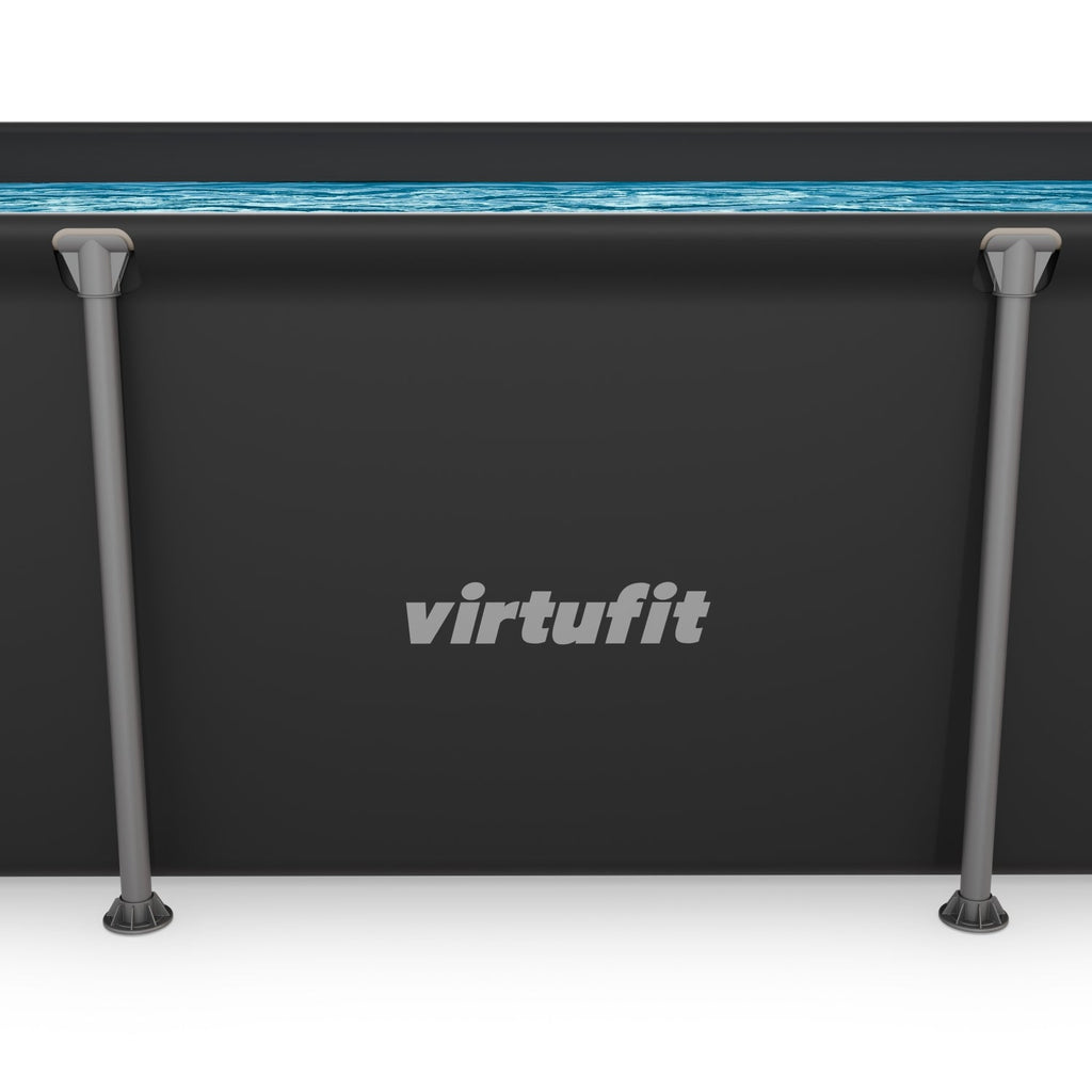 Piscine Rectangulaire VirtuFit - Anthracite - 260 x 180 x 66 cm