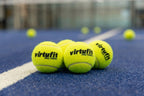 VirtuFit Pro Padel Balles - Ensemble de 3 balles