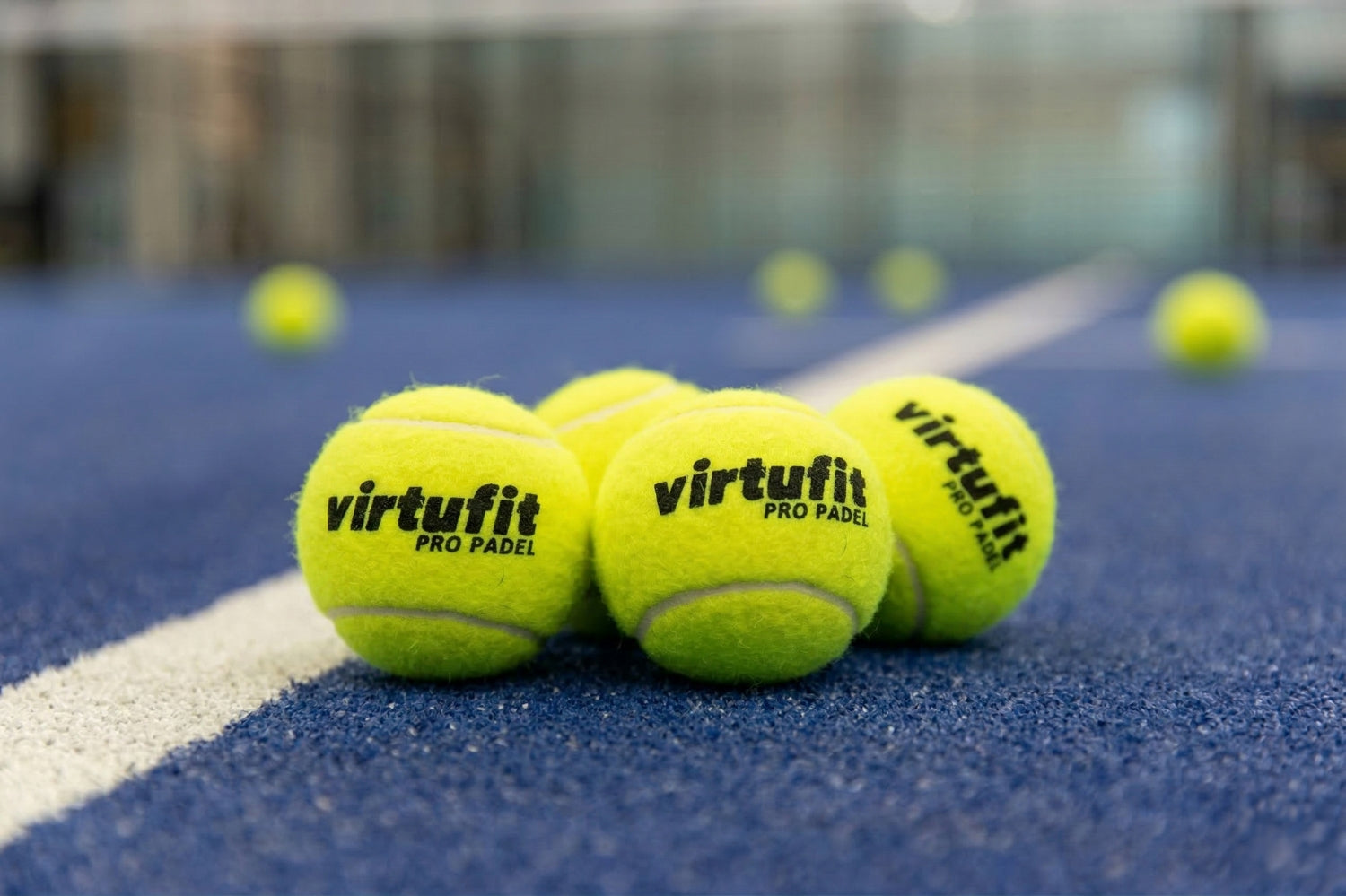 VirtuFit Pro Padel Balles - Ensemble de 3 balles