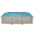 VirtuFit Rechthoekig Zwembad - 300 x 210 x 66 cm - Beige - Inclusief Filterpomp