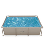Piscine Rectangulaire VirtuFit - 260 x 180 x 66 cm - Beige - Pompe de filtration incluse