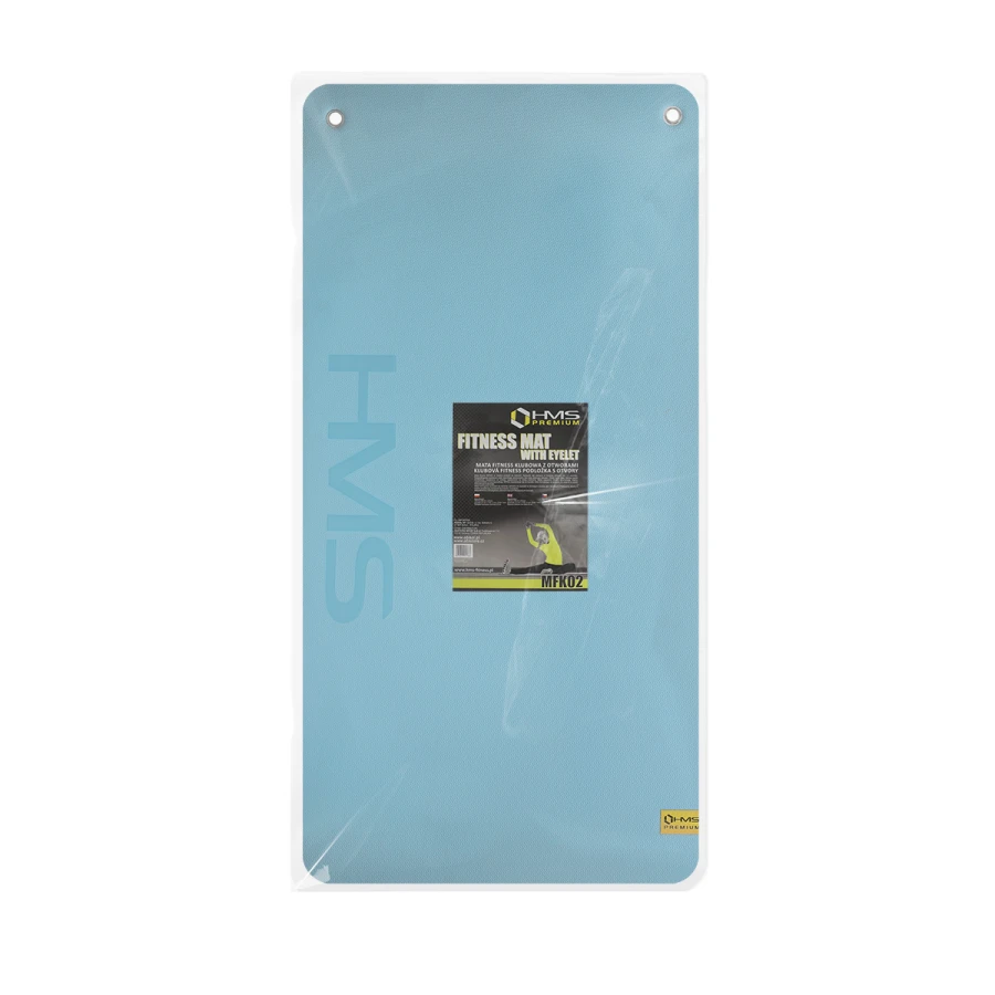 HMS Tapis de Fitness - Bleu clair/Noir - 20 mm