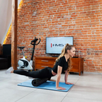 HMS Tapis de Fitness - Bleu clair/Noir - 20 mm