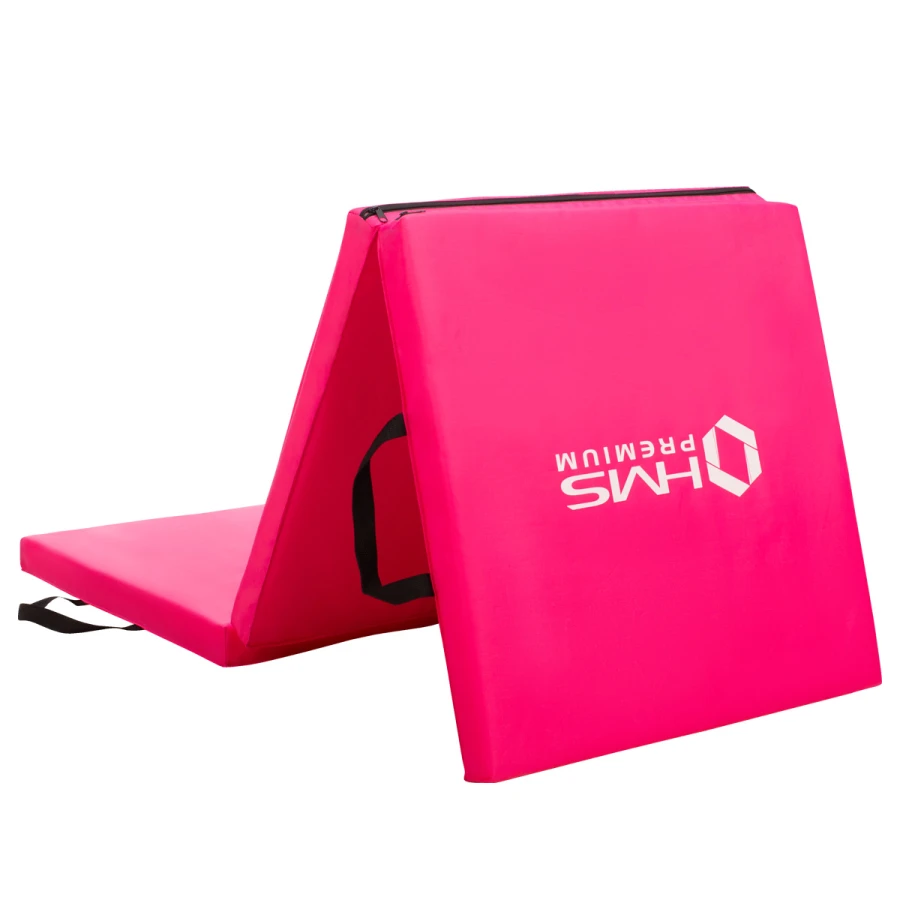 HMS Premium Tapis de Fitness Pliant - rose