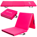 HMS Premium Tapis de Fitness Pliant - rose