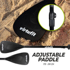 Virtufit Supboard Surfer 305 - Zwart - Inclusief Windzeil en accessoires