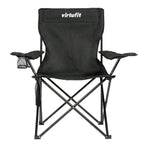 VirtuFit Foldable Camping Chair - Chaise de plage - Noir