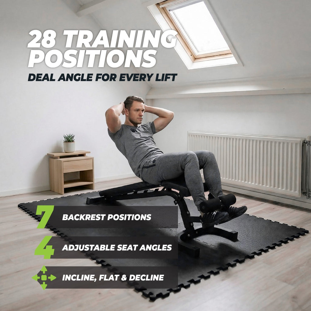 VirtuFit Pro Banc de Fitness Réglable - Noir