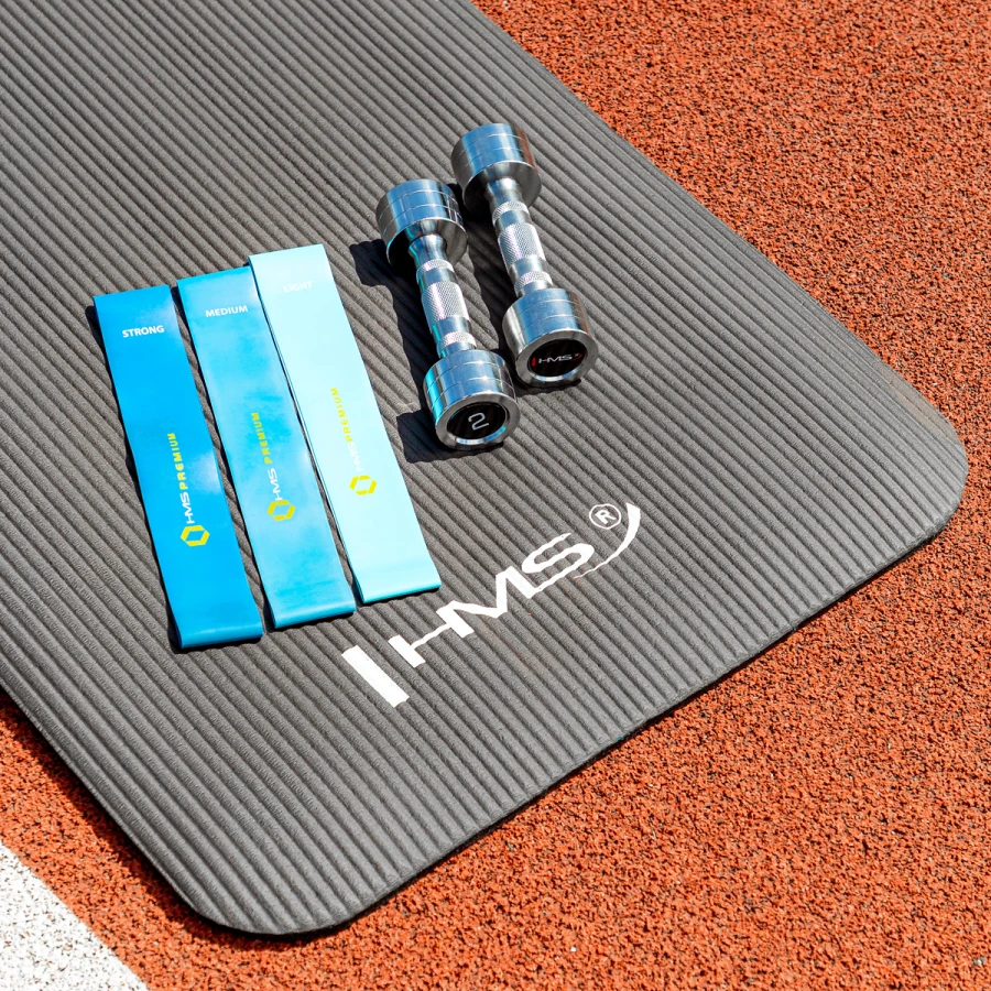 HMS Yoga Mat - Zwart - 12 mm