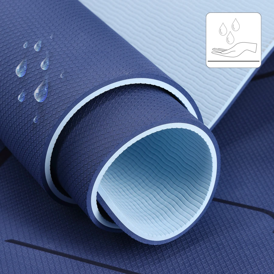 HMS Yoga Mat - Donkerblauw - 12 mm