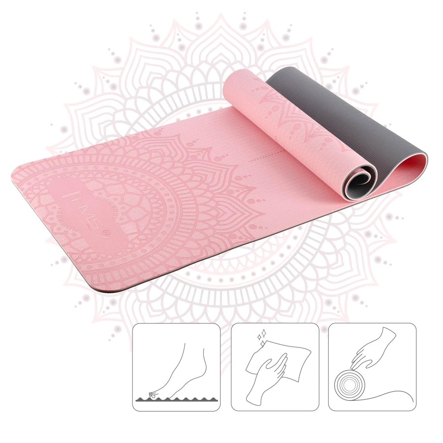 HMS Yoga Mat - Roze - 12 mm