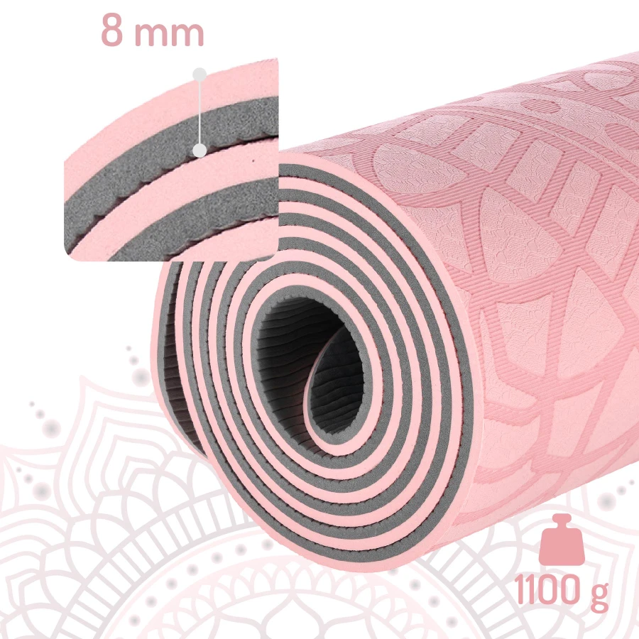 HMS Yoga Mat - Roze - 12 mm