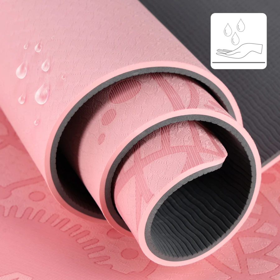 HMS Yoga Mat - Roze - 12 mm