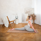 HMS Yoga Mat Kurk - Bruin - 6 mm