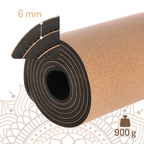 HMS Yoga Mat Kurk - Bruin - 6 mm