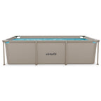 Piscine Rectangulaire VirtuFit - 260 x 180 x 66 cm - Beige - Pompe de filtration incluse
