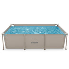VirtuFit Rechthoekig Zwembad - 260 x 180 x 66 cm - Beige - Compleet Pakket