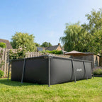 VirtuFit Piscine Rectangulaire - 260 x 180 cm - Avec Pompe De Filtration