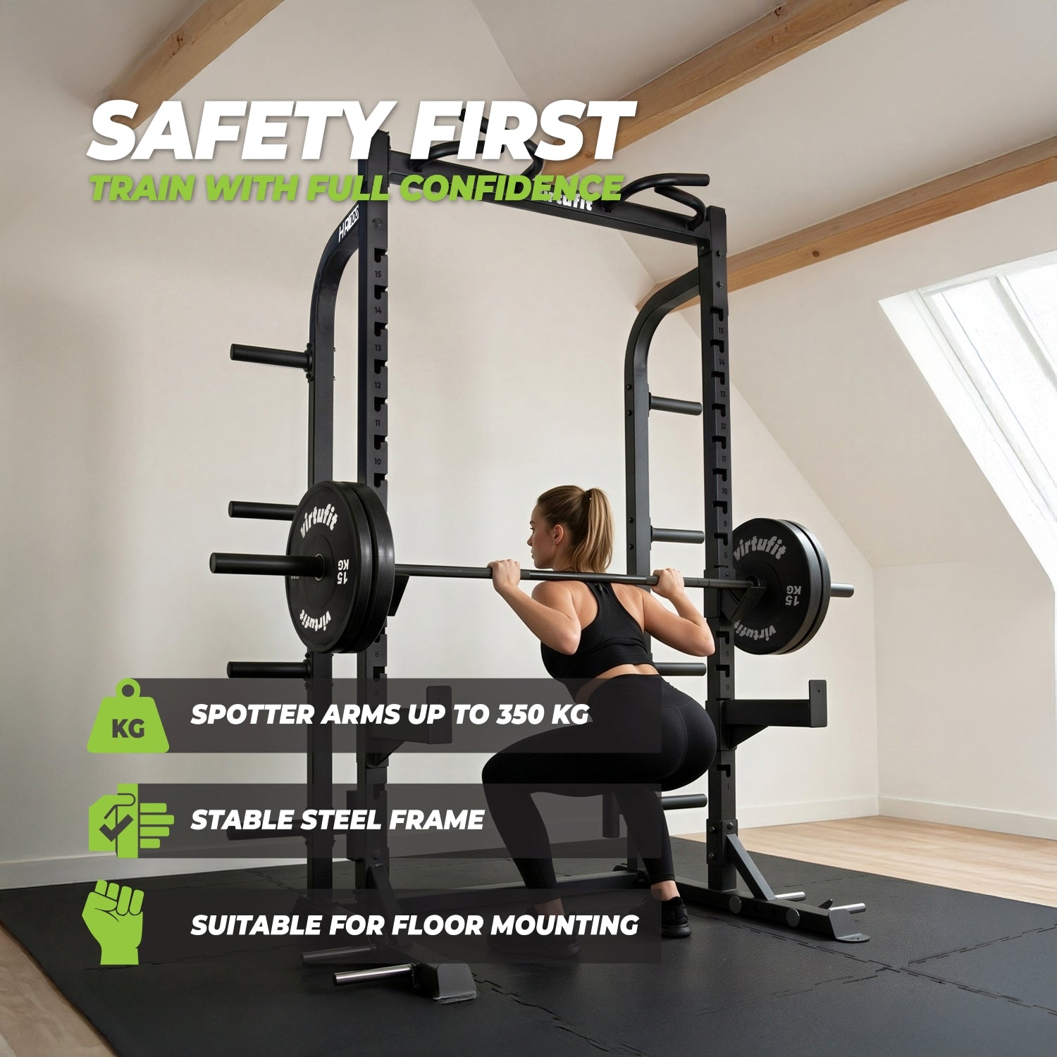 VirtuFit HR100 Half Rack - Squat Rack - Krachtstation