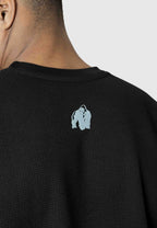 Gorilla Wear Idaho Oversized Waffle T-shirt - Noir