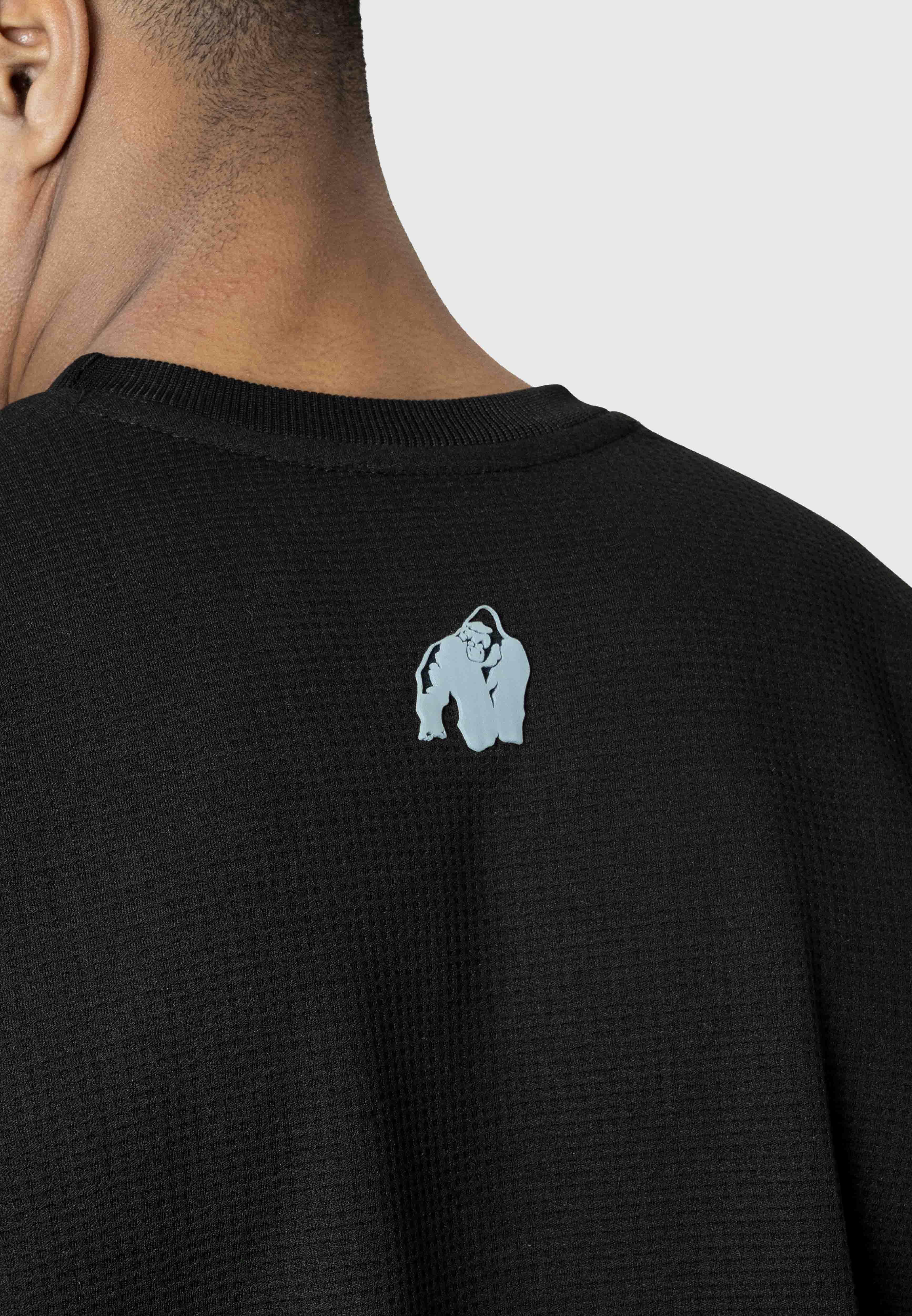 Gorilla Wear Idaho Oversized Waffle T-shirt - Noir