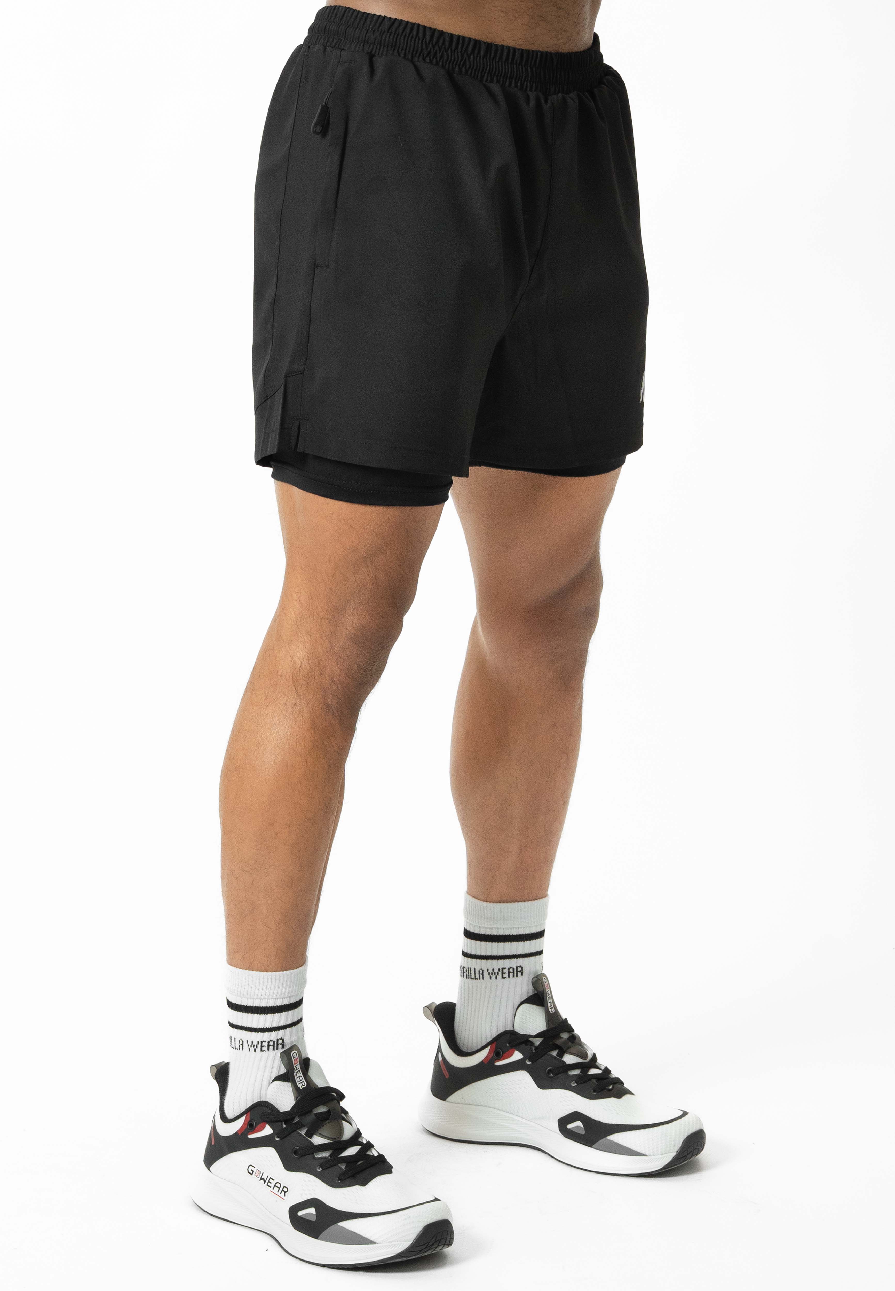 Gorilla Wear Lowell 2-In-1 Shorts - Noir