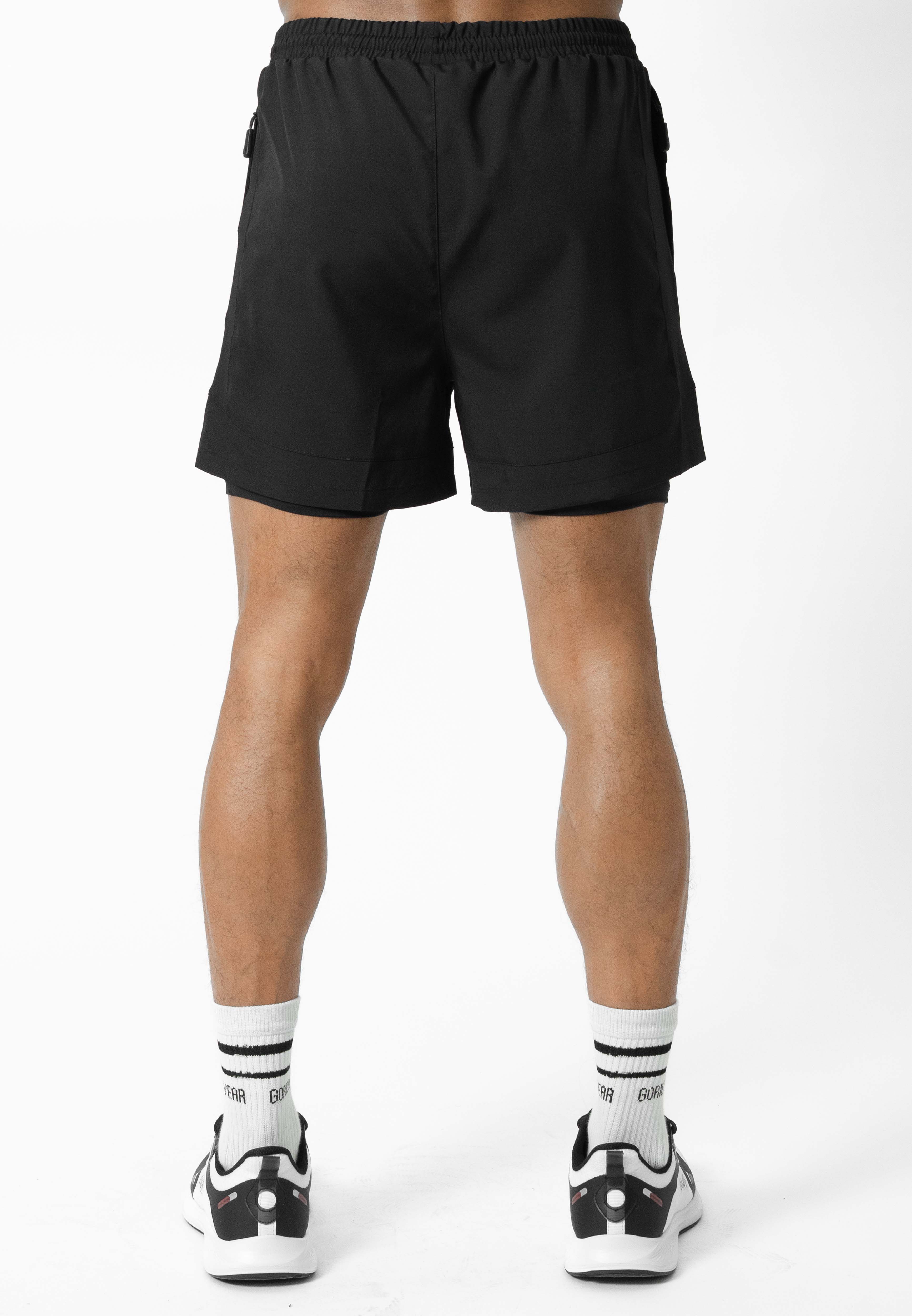 Gorilla Wear Lowell 2-In-1 Shorts - Noir