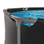 VirtuFit Zwembad Rond Ø305 x 76 cm - Antraciet - Compleet Pakket