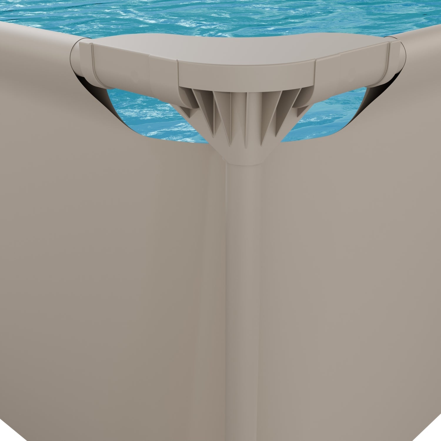 VirtuFit Rechthoekig Zwembad - 300 x 210 x 66 cm - Beige - Compleet Pakket